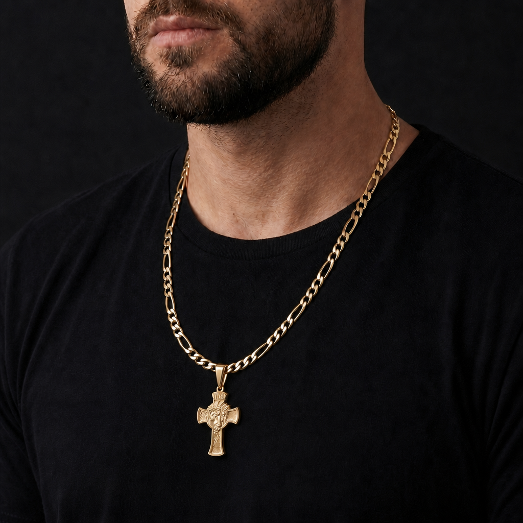 Combo Día Padre (Cadena Hombre + Dije Cruz Gratis)