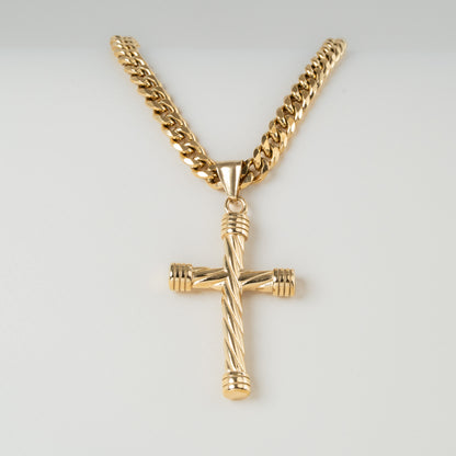 Combo Cadena Cubana + Dije Cruz Lazo GRATIS