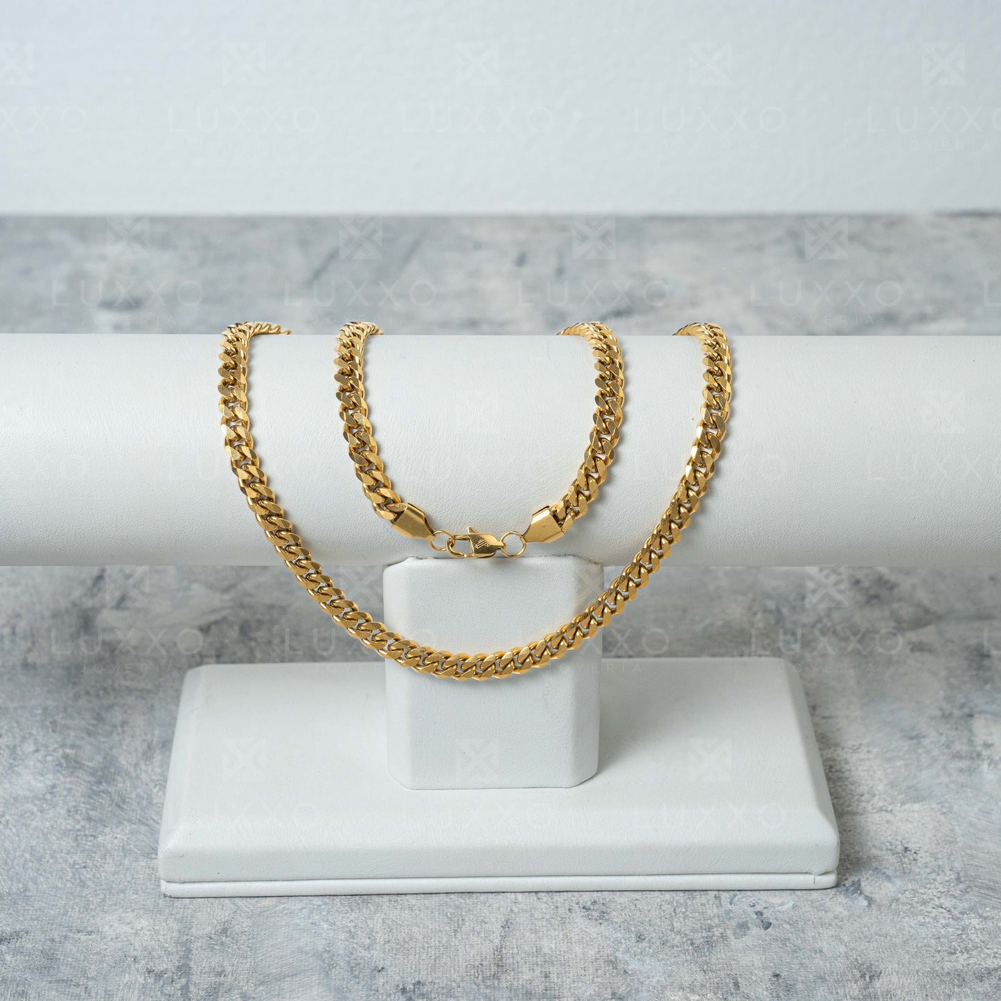 Combo Cadena Cubana + Dije Cruz Lazo GRATIS