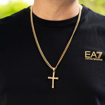 Combo Cadena Cubana + Dije Cruz Lazo GRATIS