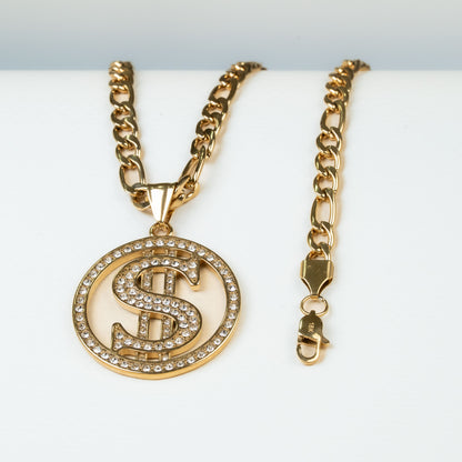 Combo Cadena y Pulsera Cartier + Dije Dolar Piedras GRATIS