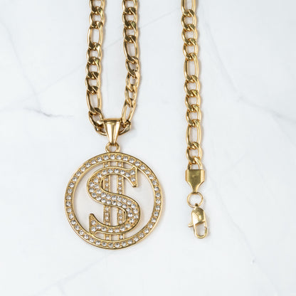 Combo Cadena y Pulsera Cartier + Dije Dolar Piedras GRATIS